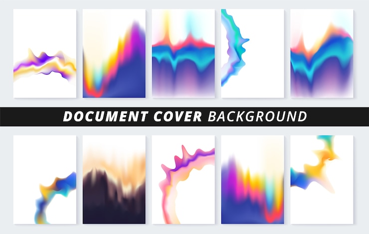 Vector fondo de la cubierta del documento para copia de impresión comercial