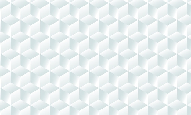 Fondo de cubo hexagonal blanco elegante