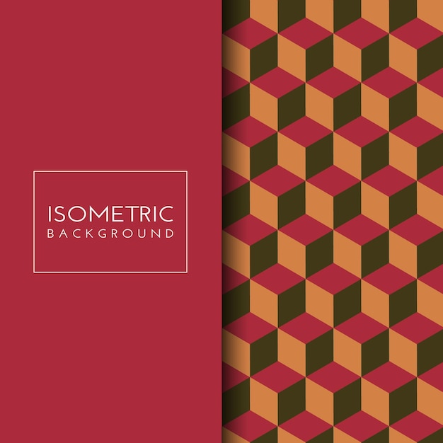 Fondo del cubo isométrico