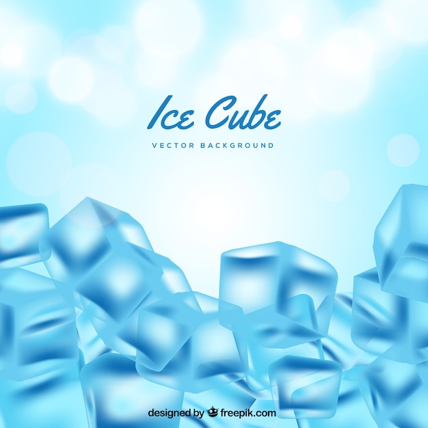 Fondo de cubos de hielo