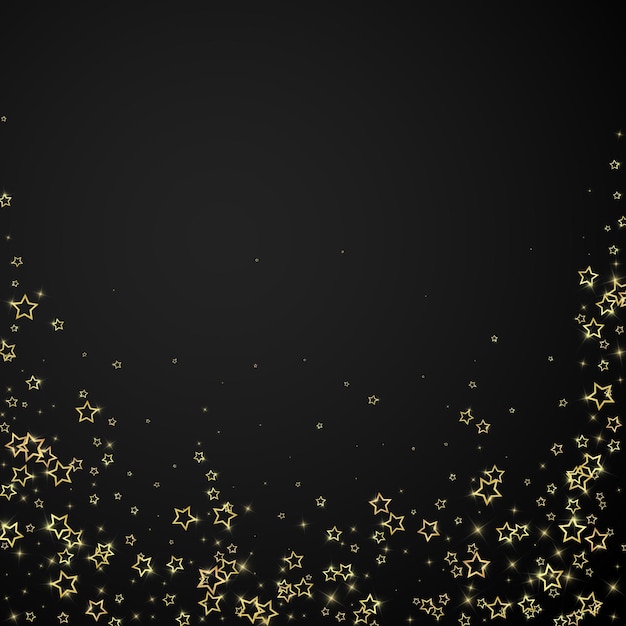 Fondo de cuento de hadas de la noche estrellada