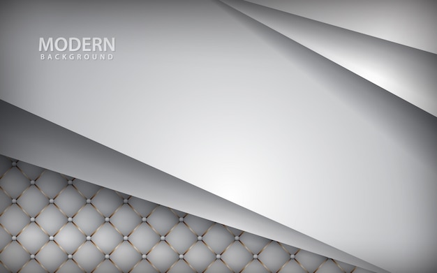 Fondo de cuero blanco de lujo con capa superpuesta