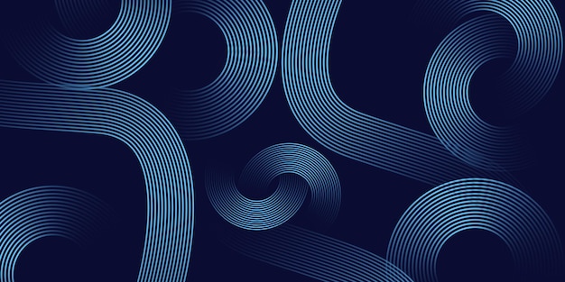 Fondo de la curva azul abstracta