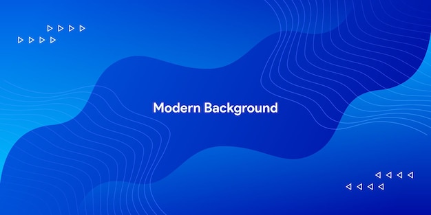 Fondo de curva azul moderno moderno fluido con línea elegante brillante