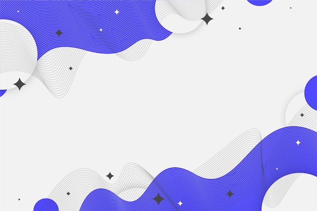 Fondo de curvas de color azul de vector