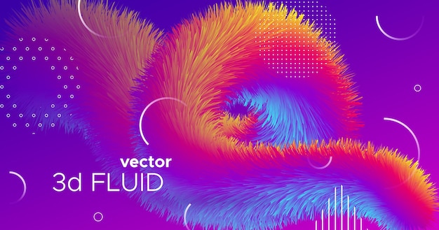 Fondo curvo degradado de forma líquida colorida abstracta