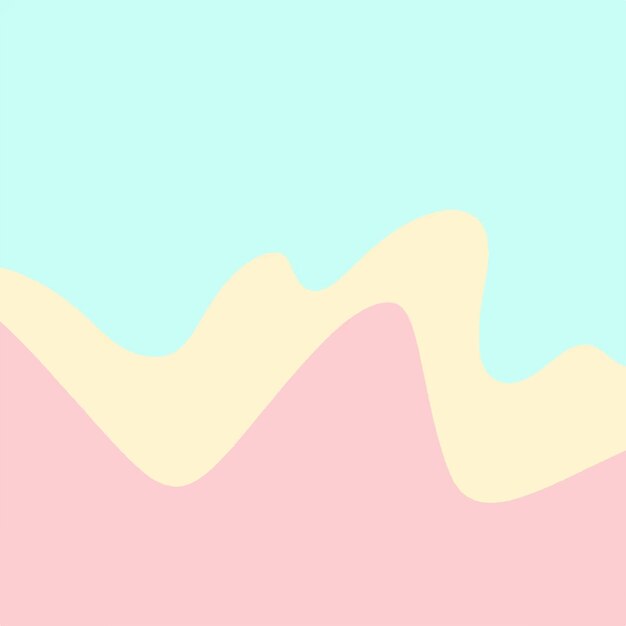 Fondo curvo de ondas pastel