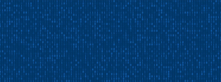 Vector fondo de datos de código binario digital, números de computadora, concepto tecnológico