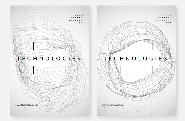 Fondo de datos grandes. tecnología de visualización, inteligencia artificial, aprendizaje profundo y computación cuántica. plantilla de diseño para el concepto de información. telón de fondo abstracto de big data.