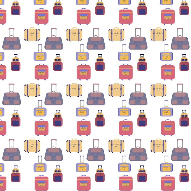 Fondo con decoración de bolsas de viaje