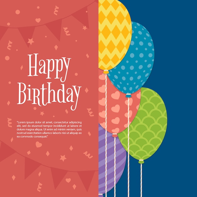 Fondo de decoración de cumpleaños