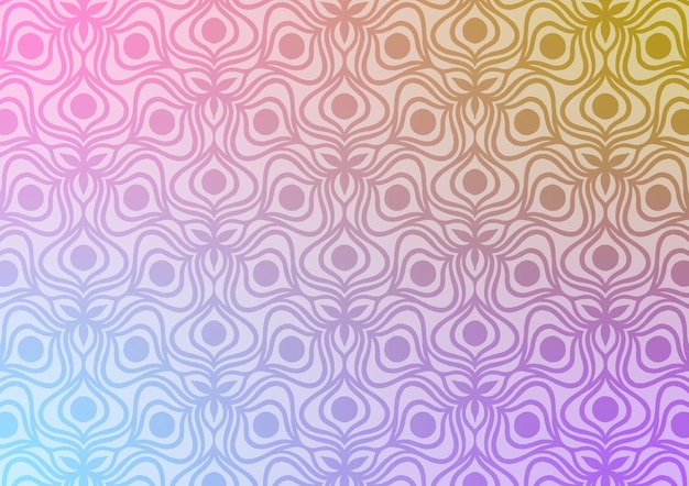 Fondo de decoración de línea de gradiente rosado de patrón suave