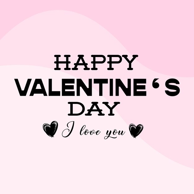 Fondo de la decoración de la tarjeta de San Valentín Feliz San Valentín