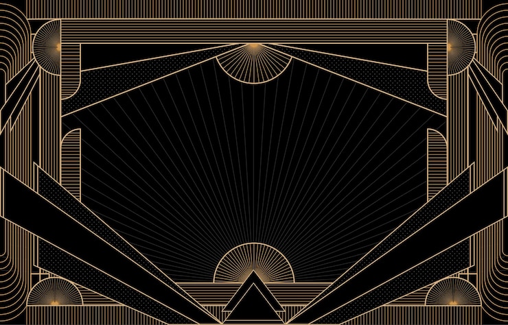 Vector el fondo decorativo del art deco moderno