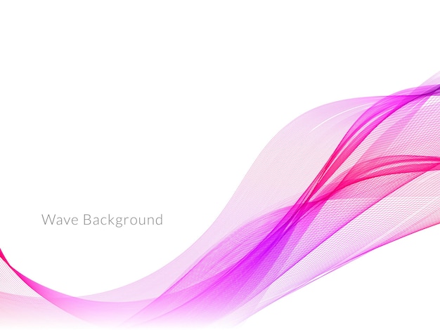 Fondo decorativo con colorido vector de diseño de ondas