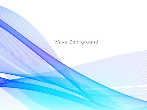 Fondo decorativo de concepto de onda moderna atractiva