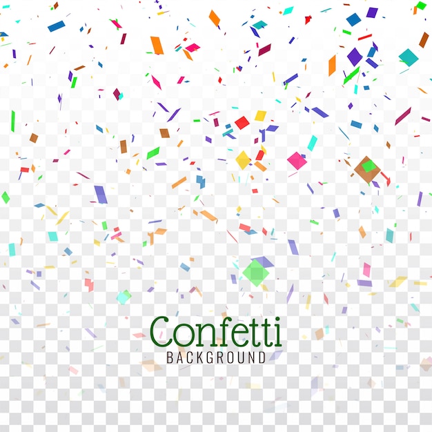 El fondo decorativo de confeti de colores abstractos.