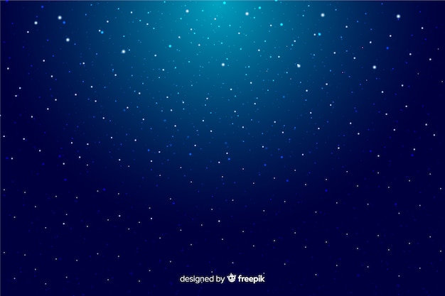 Vector fondo decorativo degradado noche estrellada