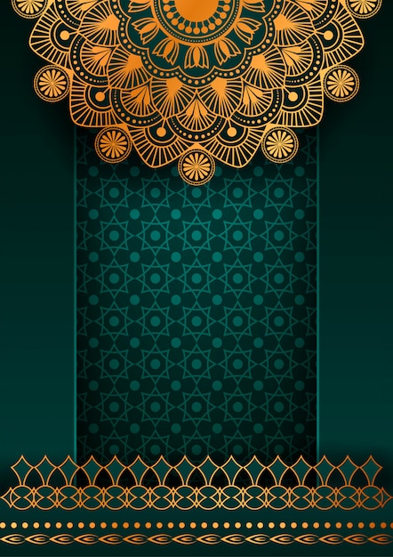 Fondo decorativo con un elegante diseño de mandala de lujo.