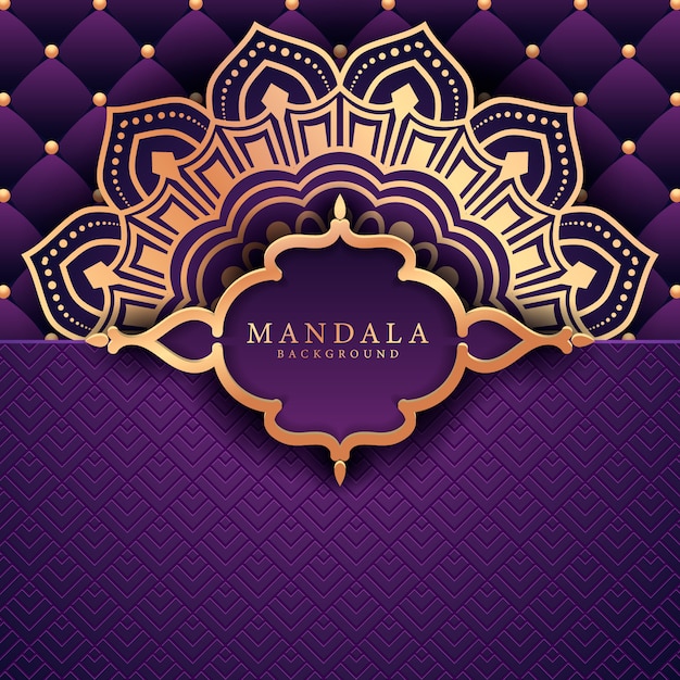 Fondo decorativo con un elegante diseño de mandala de lujo.