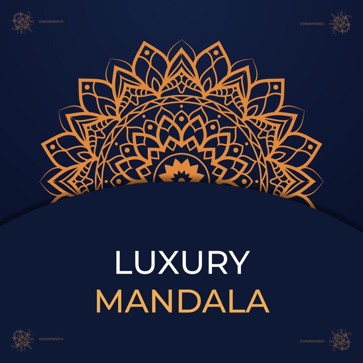 Fondo decorativo con un elegante mandala de lujo.