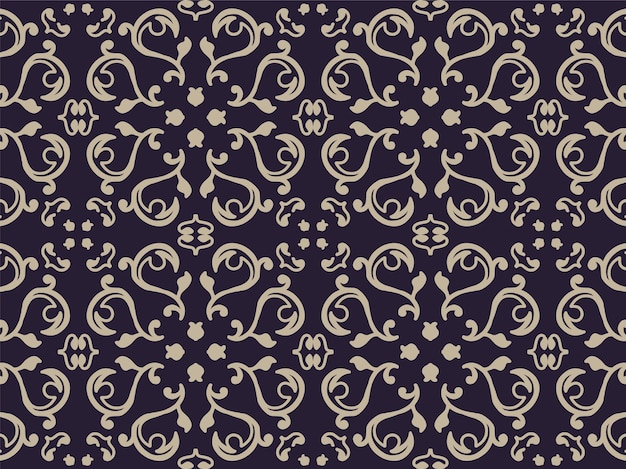 Fondo decorativo floral vintage de patrones sin fisuras