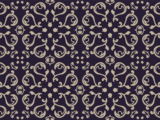 Fondo decorativo floral vintage de patrones sin fisuras