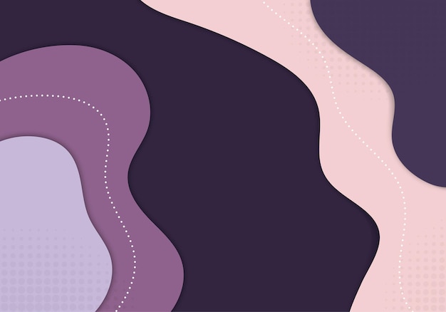 Fondo decorativo de ilustraciones de diseño de plantilla de tema de color púrpura abstracto Estilo superpuesto de decoración mínima