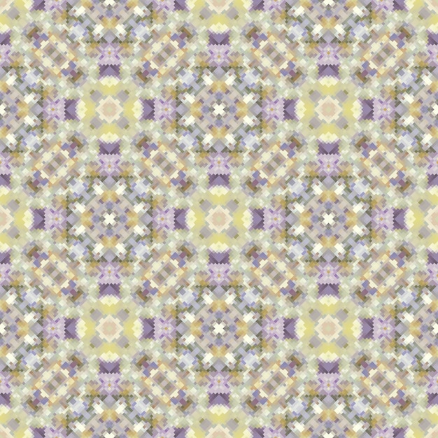 Fondo decorativo islámico hecho de pequeños cuadrados La rica decoración de patrones abstractos