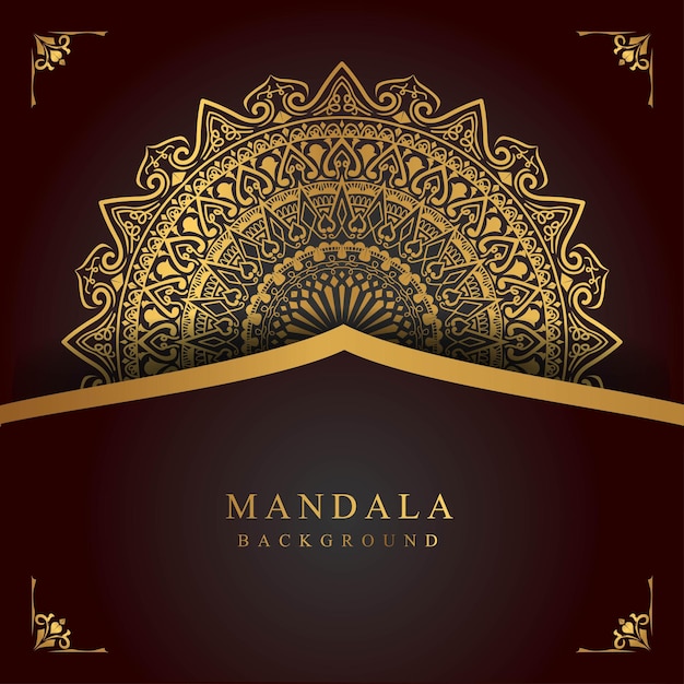 Fondo decorativo de lujo mandala