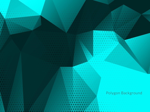 Fondo decorativo con vector de formas poligonales coloridas