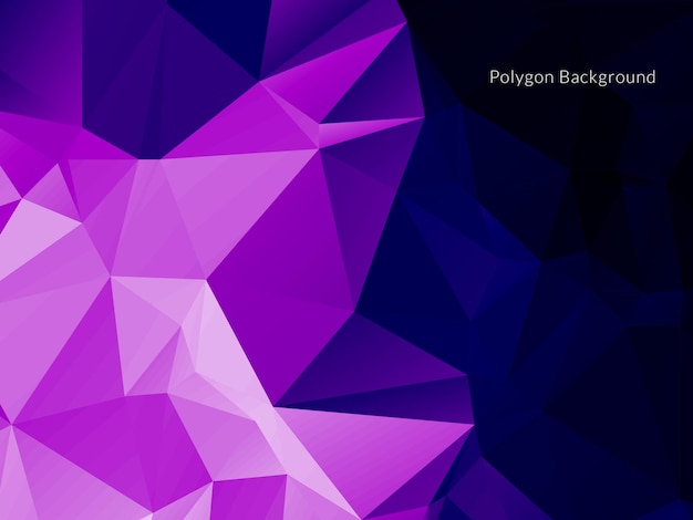Fondo decorativo con vector de formas poligonales coloridas