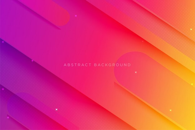 Fondo degradado abstracto papercut forma Premium