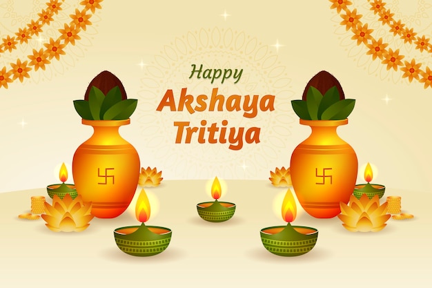 Fondo degradado akshaya tritiya