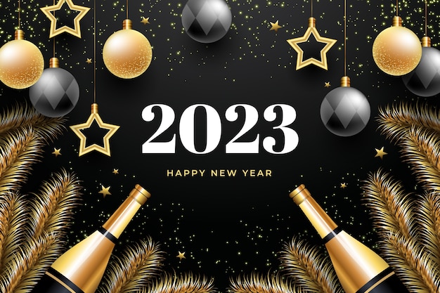 Fondo degradado año nuevo 2023