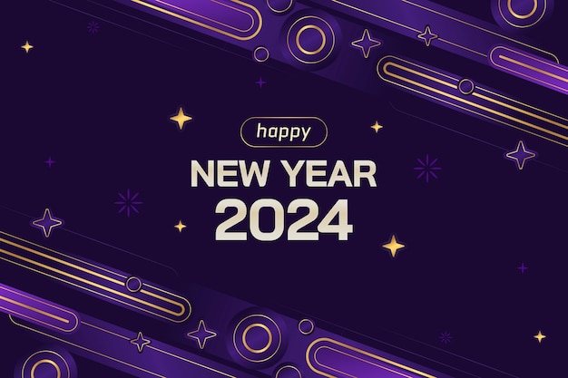 Fondo degradado para el año nuevo 2024