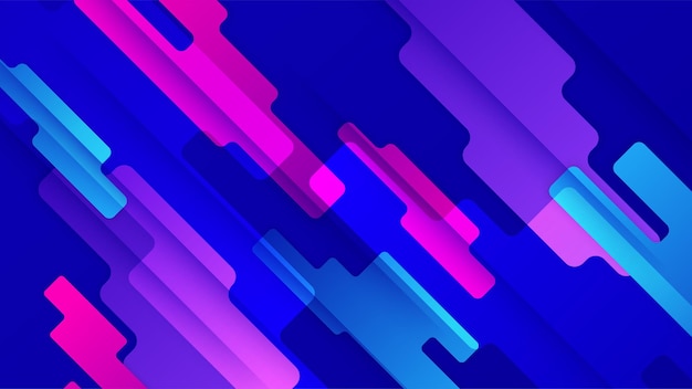 Fondo degradado azul y rosa abstracto con formas dinámicas geométricas y elemento de movimiento de velocidad deportiva Diseño para fondo tecnológico deporte de alta tecnología