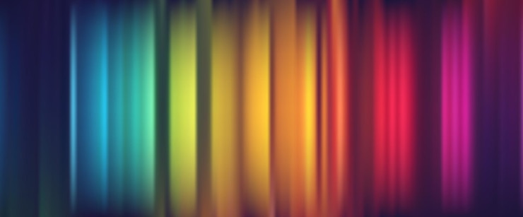 Vector fondo degradado borroso abstracto en colores brillantes del arco iris