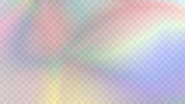 Fondo degradado borroso moderno en estilo retro moderno Efecto de prisma de luz arcoíris estético Y2K