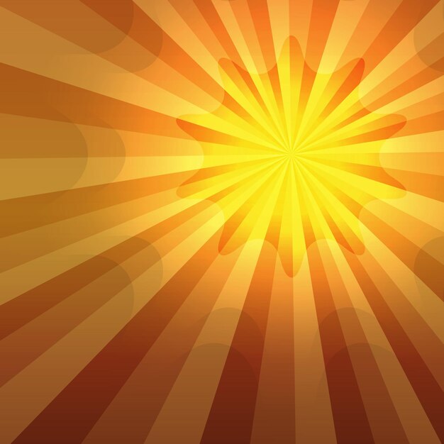 Vector fondo degradado brillante sol de verano caliente