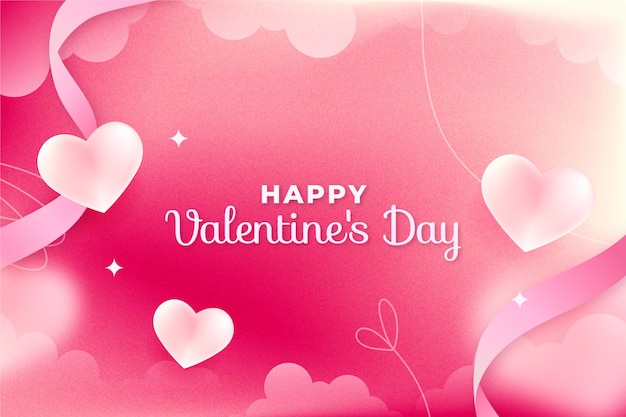 Fondo degradado para la celebración del día de San Valentín