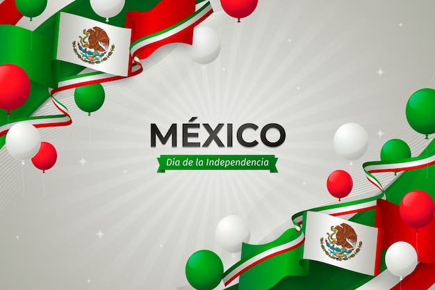 Fondo degradado para la celebración de la independencia de méxico