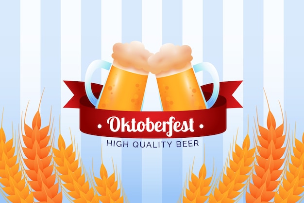 Fondo degradado para la celebración del oktoberfest