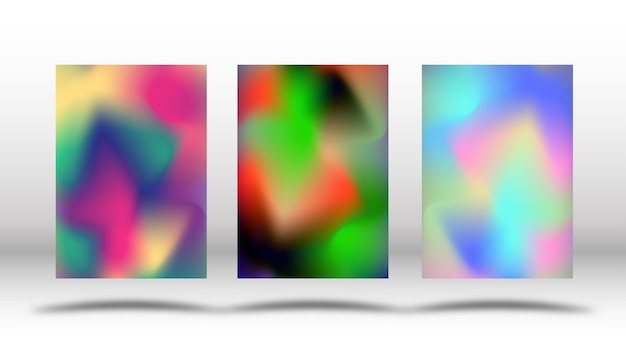 Fondo degradado de color Un conjunto de plantillas para diseño corporativo La idea de un cartel de portada de libro Estampados y decoraciones de diseño de interiores Plantilla de diseño creativo
