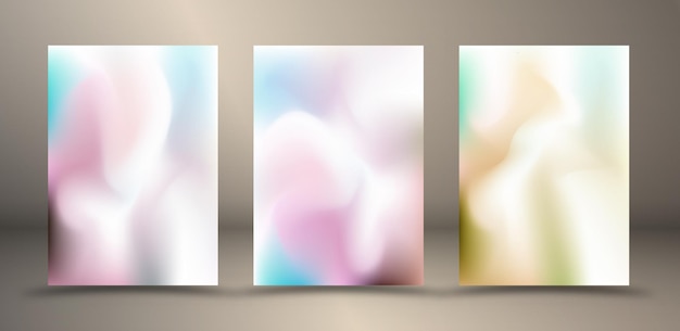 Fondo degradado de color Un conjunto de plantillas para diseño corporativo La idea de un cartel de portada de libro Estampados y decoraciones de diseño de interiores Plantilla de diseño creativo