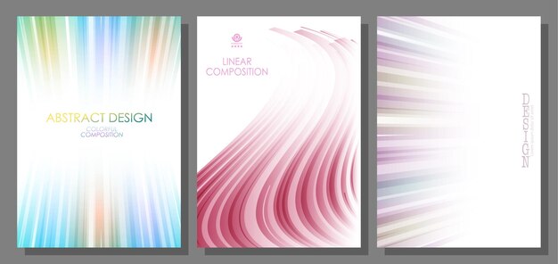 Fondo degradado colorido Un conjunto de diseños para portadas, folletos, carteles, pancartas, pinturas, interiores, protectores de pantalla e impresión Fondo para el diseño creativo y la idea creativa