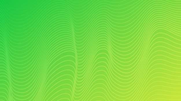 Fondo degradado colorido moderno con líneas onduladas fondo de presentación abstracto geométrico verde ilustración vectorial