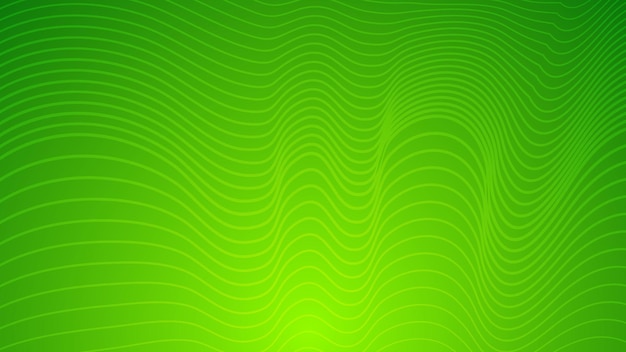Vector fondo degradado colorido moderno con líneas onduladas. telón de fondo de presentación abstracta geométrica verde. ilustración vectorial