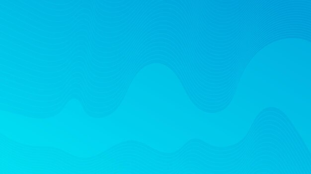 Fondo degradado de curva de onda colorido moderno. Telón de fondo de presentación abstracta mínima azul. Ilustración vectorial