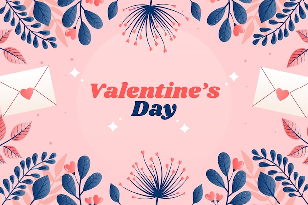 Fondo degradado del día de san valentín
